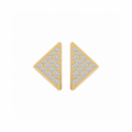 ER113GL B.Tiff Large Gold Pavé Supera Earrings